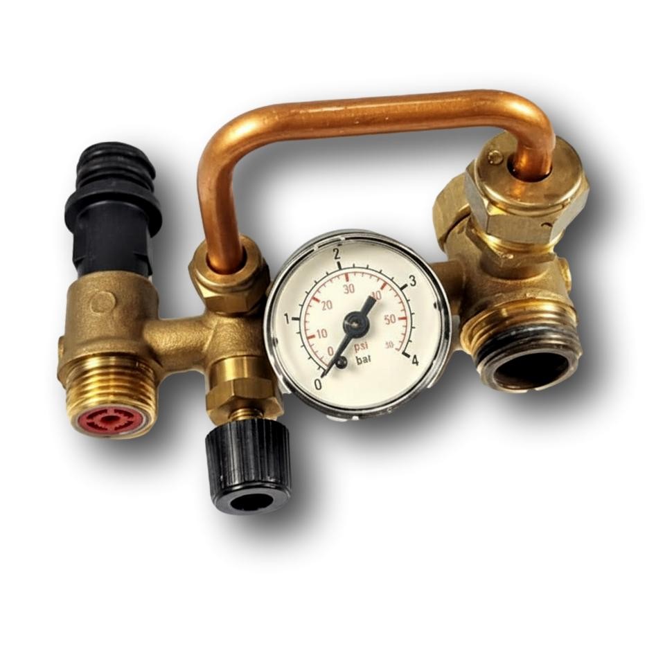 Conjunto Manómetro de Presión Llave de Vaciado Fagor FE 25 NOX/1 N