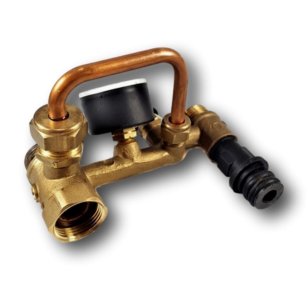 Conjunto Manómetro de Presión Llave de Vaciado Fagor FE 25 NOX/1 N