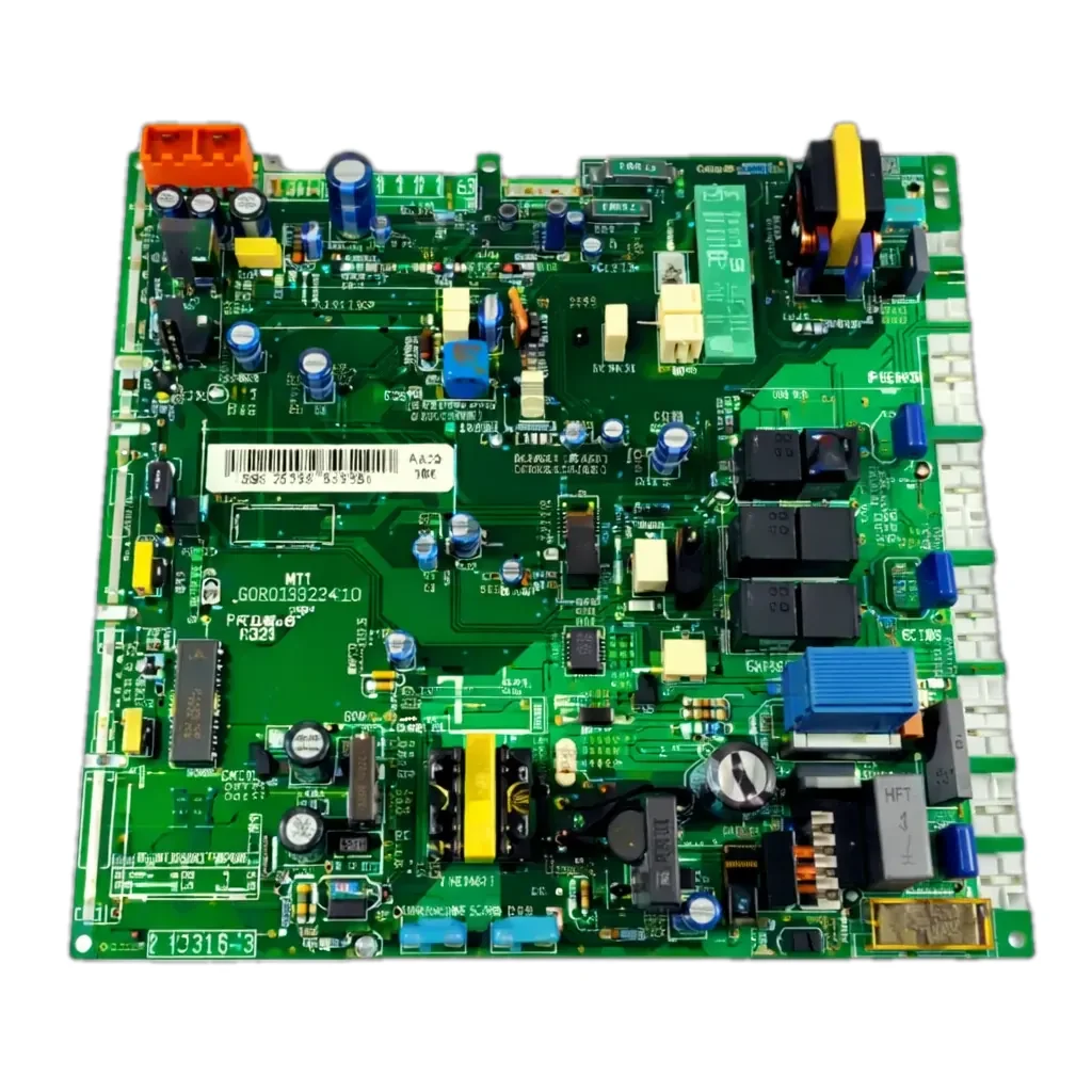 Placa electrónica de caldera fotografiada en detalle | repuestos-calderas