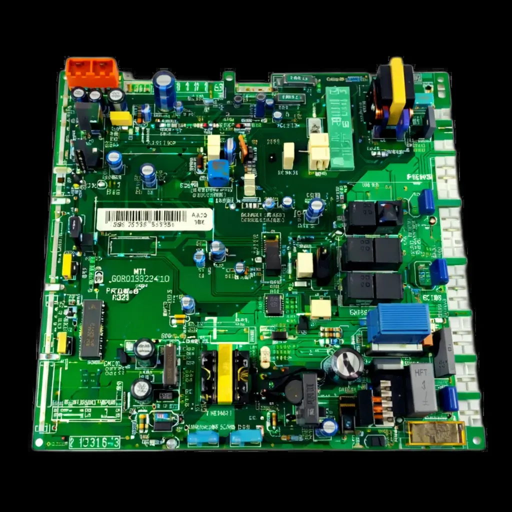 Placa electrónica de caldera fotografiada en detalle | repuestos-calderas