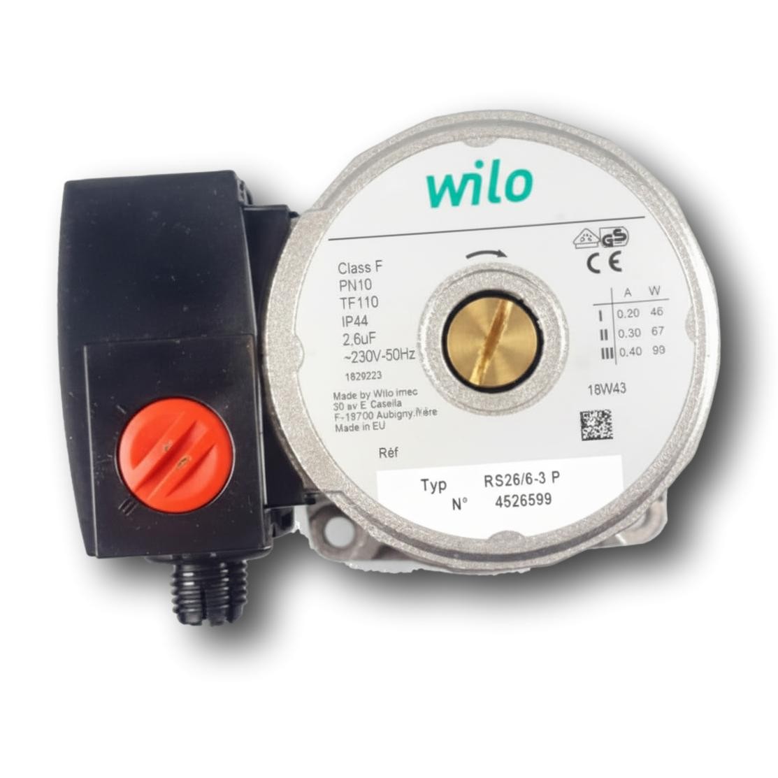 Motor de bomba Wilo 4526599 · tres velocidades